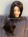 Full head hair style wig for girls and women's - medium brown. 