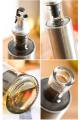 1pc Glass Olive Oil Dispenser Stainless Steel Protection Bottle. 