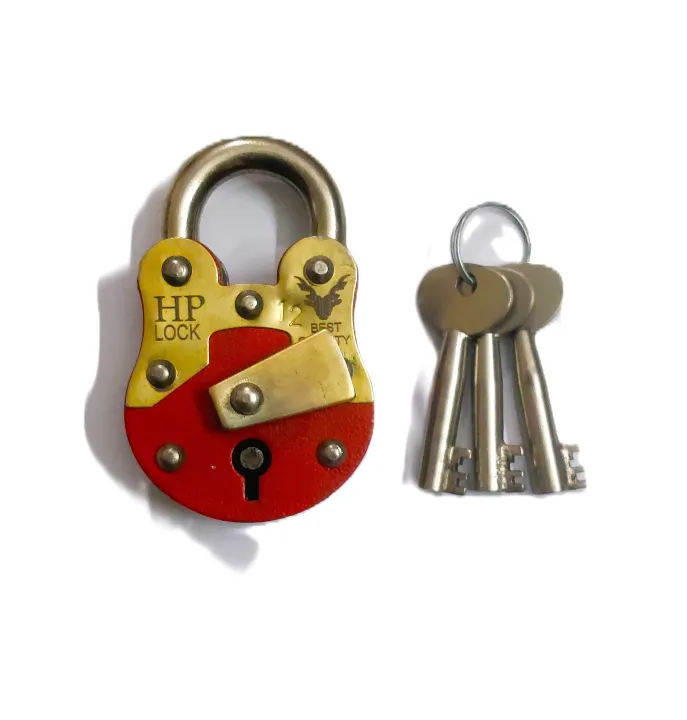 HP Lock 2x1/4 inch 2 Plate 3 Keys | Desi Lock | Heavy Duty Pad Lock ...