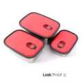 Lunch Box Stainless Steel Rectangular Lunch Box Choose From (S-M-L) PINK. 