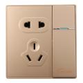 86 Concealed Wall Tools DIY Switch Panel Five Hole with Two Three Socket. 