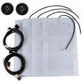 HIGH QUALITY 2 SEATS 12V UNIVERSAL HEATED SEAT HEATER KIT CARBON FIBER ROUND HI LO SWITCH SET. 