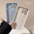 100%new celebrity trend+In stock+COD Luxury Liquid Silicone Phone Case For iPhone 11 12 13 14 15 Pro Max Shockproof Bumper Back Candy Lens Protection Cases Cover. 