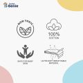 Home Genie Baby Dry Sheet Ultra Absorbent Dry Sheet | Waterproof Rubber Sheet | Bedding Sheet | Dry Reusable Mat | Water Resistant Medium Size Dry Sheet | Size - 70X100cm Pack of 1- Blue. 