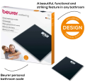 Beurer - GS 10 Glass Bathroom Scale Black. 