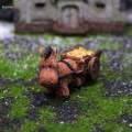 Pull Cart Mill Small Statue Crafts for Lawn Garden Office. 