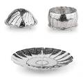 Stainless steel foldable multifunctional steamer - Steamer plate vegetable steaming basket. 