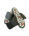 Black Foot Massager Slippers. 