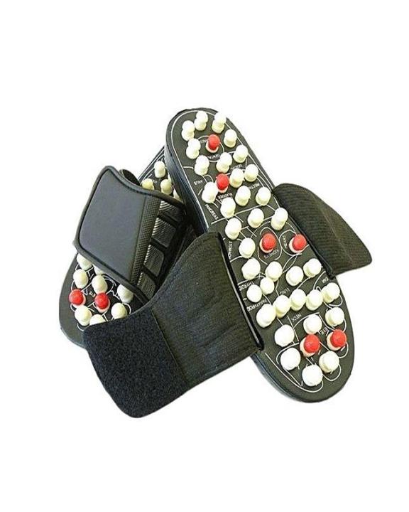 Black Foot Massager Slippers