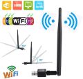 REALTEK Chipset Generic 600Mbps Wireless USB WiFi Dongle USB WiFi Adapter USB WiFi Adapter Network Card 600Mbps  With High Range Flexible Antenna For Desktop Computer And Laptop. 