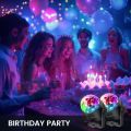 Party Lights, Strobe Lights for Parties, Disco Ball Lights with Bluetooth Speaker, RGB 4 Colors Changing Disco DJ Lights for Home Party Room Dance Club Xmas Birthday Wedding Show - Bluetooth Speaker. 