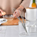 SP Dealz Hand Mixer Electric 1Pc Multifunctional Rotary Manual Egg Beater Mixer Mini Kitchen Egg Whisk Bake Tool Egg Agitator Metal Eco-Friendly Egg Mixer (Size : 18 * 2.5cm). 