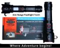 Super Bright Led flashlight torch waterproof Metal Body with 1 kilometer range For Home & Outdoor Work and safety light. 