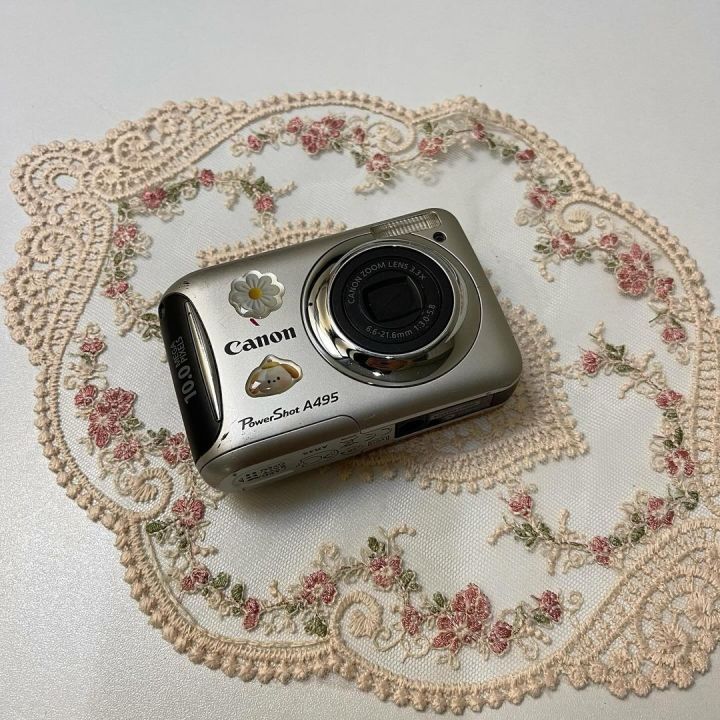 Canon A495 - Compact Digital Camera with 10.0 Megapixels, 3.3x Optical Zoom, and Smart Auto Mode – Easy-to-Use Point-and-Shoot Camera for Every Occasion
