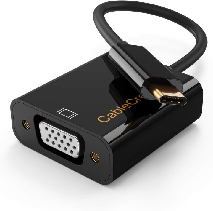 USB C Male to VGA Female Adapter 1080P@60Hz, Type C to VGA Converter