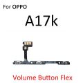 Power ON OFF Mute Switch Control Key Volume Button Flex Cable Parts For OPPO A12 A12e A15 A15s A16 A16e A16K A16s A17 A17k. 