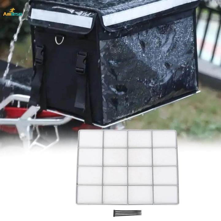 Electric Food Delivery Box Rack Easily Install Bike Cargo Rack 45cmx35cm