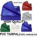 PVC TARPAL , SIZE (11.5ft X 13.5FT),HIGH QUALITY , HEAVY DUTY, LONG LIFE, 100% WATERPROOF, UV - RESISTANT.. 
