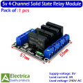 5V 1 2 4 8 Channel SSR AVR G3MB-202P 8 Way Low Level Solid State Relay Module 240V 2A Output With Resistive Fuse for Arduino by Electrica. 