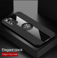 icasecover for Xiaomi POCO X3 GT Black Hard Case Hybrid Shockproof Fabric Silicone Splicing Color Car Magnetic Ring Buckle Back Cover. 