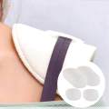 6 Pairs White Sponge Shoulder Pads for Women Men Unisex DIY. 