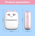 Mini Printer Portable Pocket Thermal Portable Printer Bluetooth Wireless Smart for Photo Picture Office Receipt Label Note QR Code Inkless Printing with iOS Android App. 