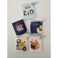 Eid ul Azha Mubarak Mini Cards - Pack of 5 - Size (5 x 5) cm. 