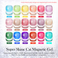 BORN PRETTY Super Shine Cat Magnetic Gel Nail Polish Sparking Shiny Varnish UV Gel For Nail Art Design Magnetic Manicure. 
