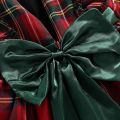 Baby Toddler Clothes Girl Christmas Outfit Baby Clothing Christmas Dress Bowknot Plaid Long Sleeve Princess Dresses Autumn Winter Newborn Toddler Baby Gift for 3-4 years Gril. 