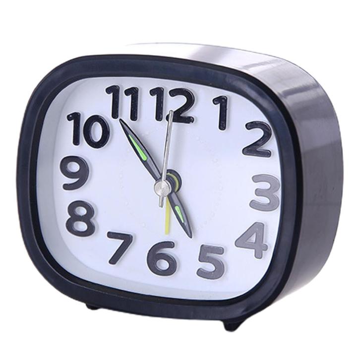 Alarm Analog Clock Beep Sounds Portable Silent Desktop Analog Clock