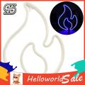 HelloWorld Neon Light Non-Glaring Flame LED Light Sign Wall Hanging Decoration. 