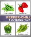 Qty 50+ Pepper Chili Capsicum Seeds 4 Varieties  Vegetable Kitchen Gardening. 