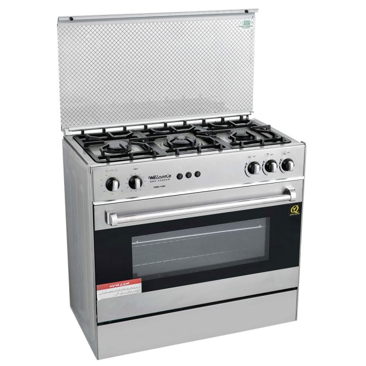 Welcome 3 Burner 34" Gas Cooking Range WC-4500 - Grey and Black