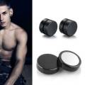Fashion Magnetic Round Earring For Men's/Boy's Stainless Steel / Double Magnet. 