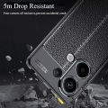 For Xiaomi Redmi Note 13 Pro 4G Case Lychee Pattern Camera Protection Back Cover note13pro casing. 
