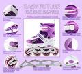 ADJUSTABLE INLINE SKATE SHOES ROLLERS FOR BOYS GIRLS 4 WHEEL SKATE SHOES FOUR WHEELS. 