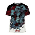 2024The Evil Dead 3D Print T-Shirt Dracula Movie O Neck Short-Sleeved Horror Movie Neutral Casual Tops Kids Funny T Shirt Clothing. 