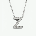 Silver Stainless Steel Alphabet Necklace/Locket/Pendants for Girls, boys, men & Women with Chain - A to Z Your Name Alphabets. 