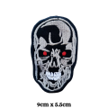 Terminator Movie Skull  Embroidered Iron On Patch Sew On Badge Bags Caps Jeans Jackets Applique. 