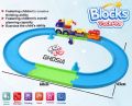 Blocks Train Track for Kids Building Block Train Playset with 30 Pcs, Battery Operated Toy Birthday Gift for Boys Girls Toddler-3650. 