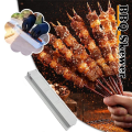 Single Row Kebab Maker BBQ Meat Skewer Machine Reusable BBQ Skewer Maker Kebab - White. 