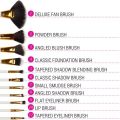 Original BH White Dot Makeup Brushes Set (White Box) (11 pcs). 