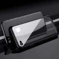 Iphone 6s Magnetic Adsorption Case Metal Frame Tempered Glass Back with Built-in Magnet Cover. 