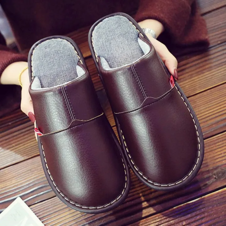 Synthetic%20Leather%20Autumn%20and%20Winter%20Household%20Slippers%20Home%20Indoor%20Thick%20Bottom%20Non-slip%20Warm%20Slippers%20For%20Men%20and%20Women%20-%20Image%203
