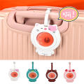 Leather Cartoon luggage tag Playful Cartoon Leather suitcase label Baggage pendant tag for Travel enthusiasts Kids luggage. 