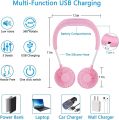 2500mAh USB Rechargeable Hand-Free Neck Fan with 3-Speed Adjustment, Portable Mini Dual Head Rotatable Cooling Fan for Office, Reading, Travel, Outdoor Sports. 
