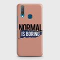 vivo Y12 Cover - SkinLee HQ Hard Case - Normal Is Boring - SKINLEE-588-1-479-329. 
