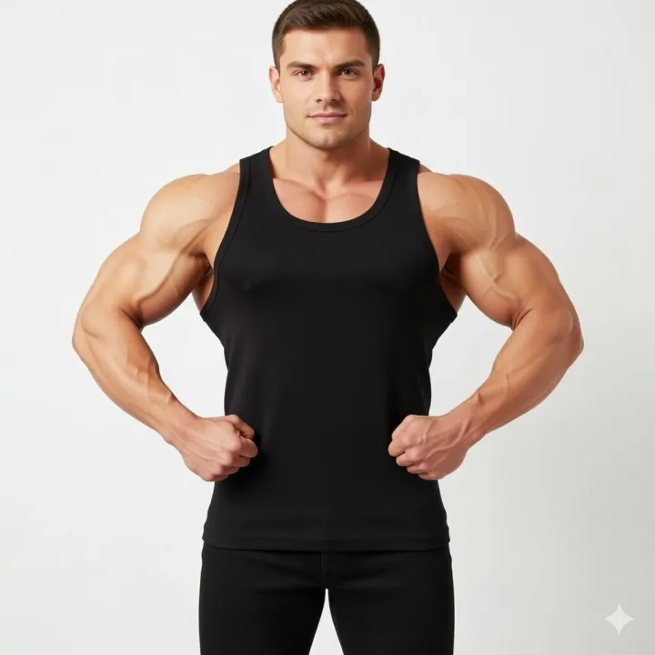 NEW%20TRENDY%20SUMMER%20COLLECTION%20PLANE%20BASIC%20MENS%20JYM%20SANDO%20-%20Image%205