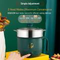 Multi-function Portable Electric Cooker - Egg Steamer - Noodle Pot - Mini Rice Cooker - Electric Kettle - Stainless Steel Mini Cooker - Electric Cooker Pan - Double Layer Non-Stick Pan For Kitchen - 2 Pots - Multi Color Cooker. 