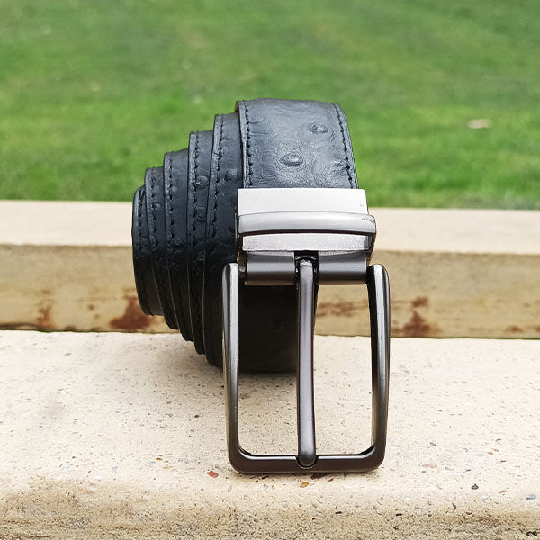 Double Sided Dotted Formal Men's Leather Belt